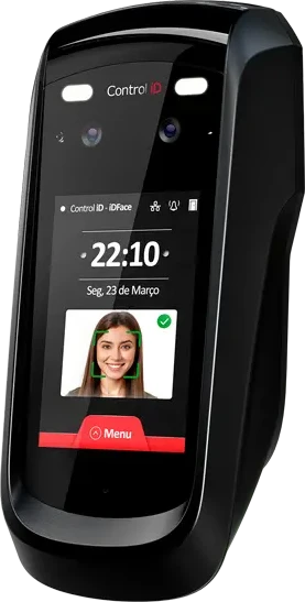 Terminal de ponto por reconhecimento facial Control iD iDFace